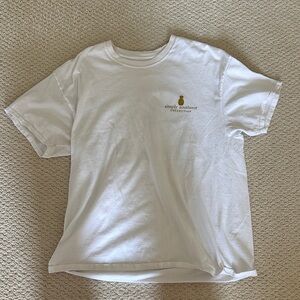 Simply Southern Women’s White Tee with Gold Logo